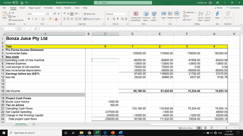 AFIN 2053 Financial Management Please note that there are two components to