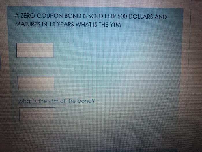 fast please ( i will give u more thumbs) A ZERO COUPON