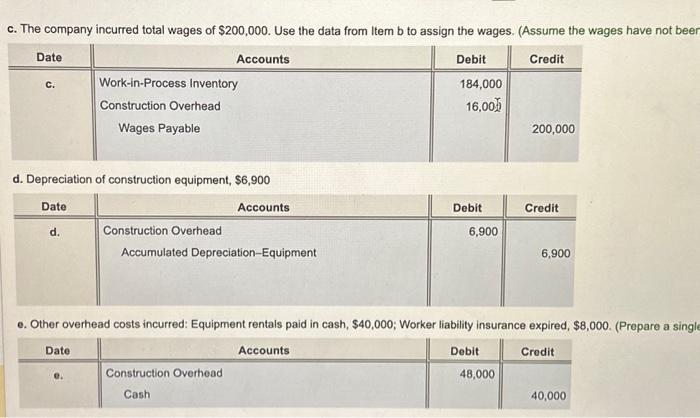 is a home builder in Arizona. Sunrise uses a job order costing