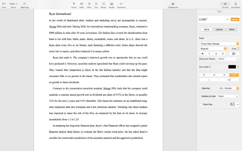  P 125% Zoom T Insert Table Chart Text Shape Media Comment