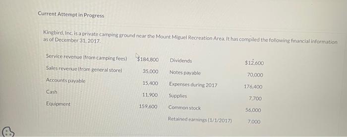  Current Attempt in Progress Kingbird, Inc. is a private camping ground