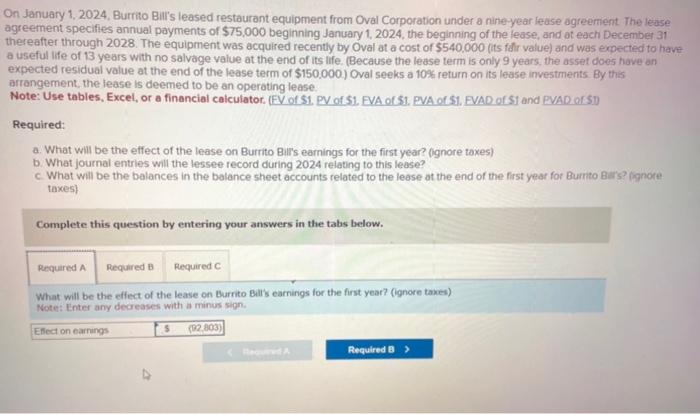 I want to know how to do part C with an explination,