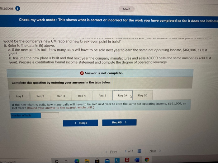 balls) Variable expenses Contribution margin Fixed expenses Net operating income $ 1,200,000