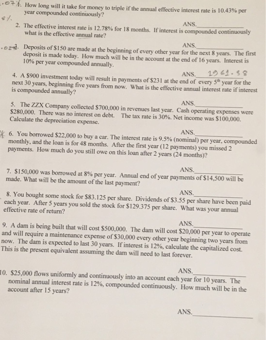  I need handwritten calculations not using softawre. .o7,1. How long will