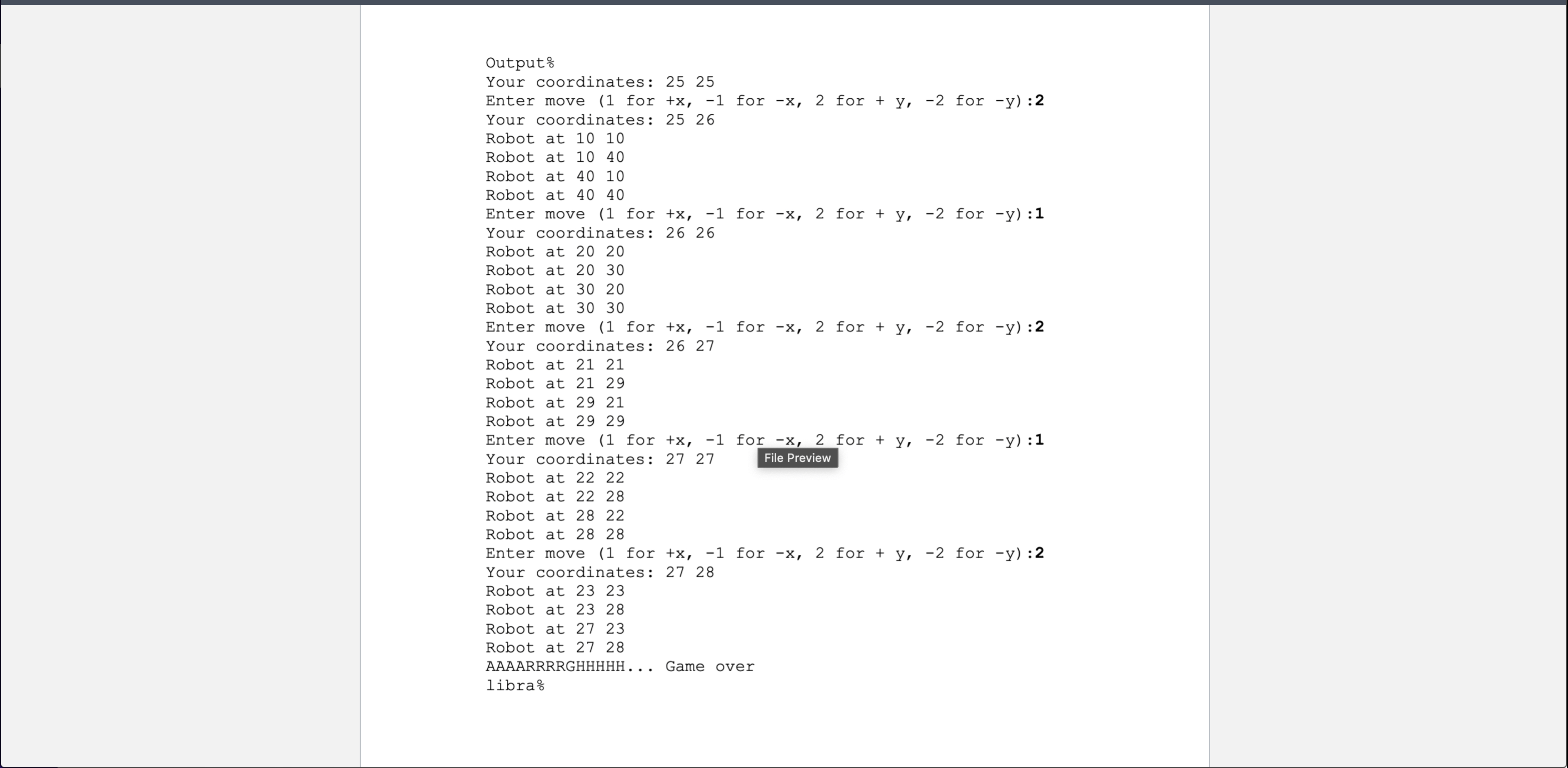  .data X: .word 10,40,40,10 # Initial x-coordinates of robots Y: .word