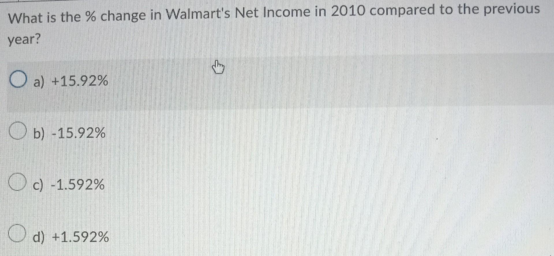 look at Walmart's Income Statement above. What is the Gros Profit \%