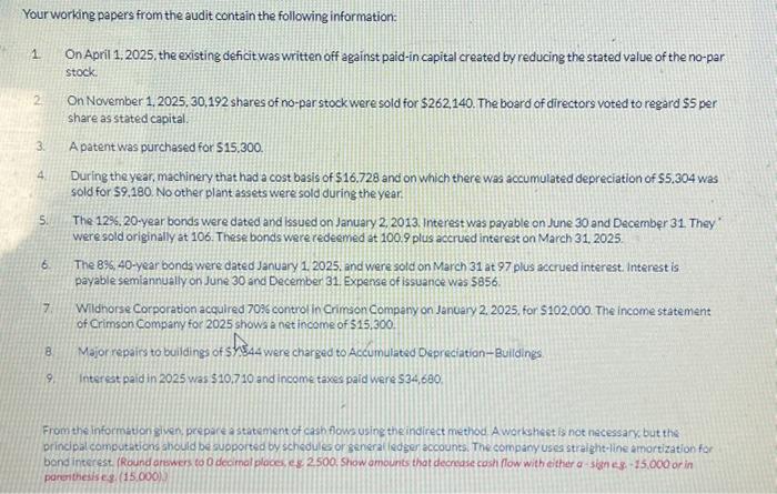 ended December 31,2025. The balance sheet accounts at the beginning and end