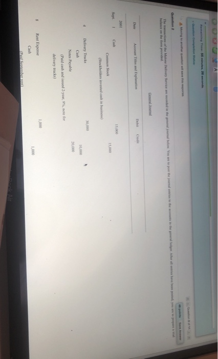  Question 2 De Date Accues and planation 2001 Sepe 1 15.000