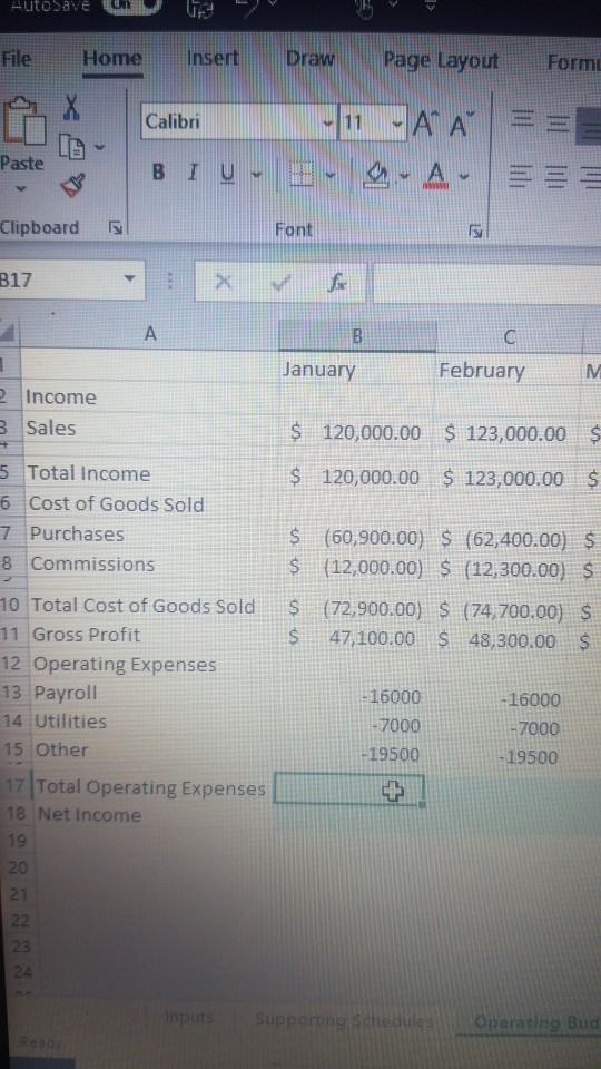  AutoSave u U File Home Insert Draw Page Layout Formu Calibri