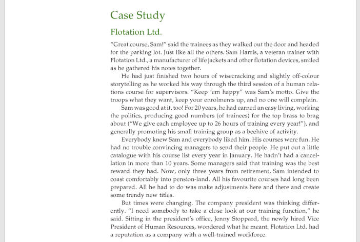 read the case study and answer the questions below answers at least