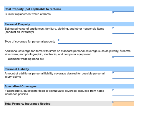 Case 48. Property Insurance Newlyweds Jamie Lee and Ross have had several