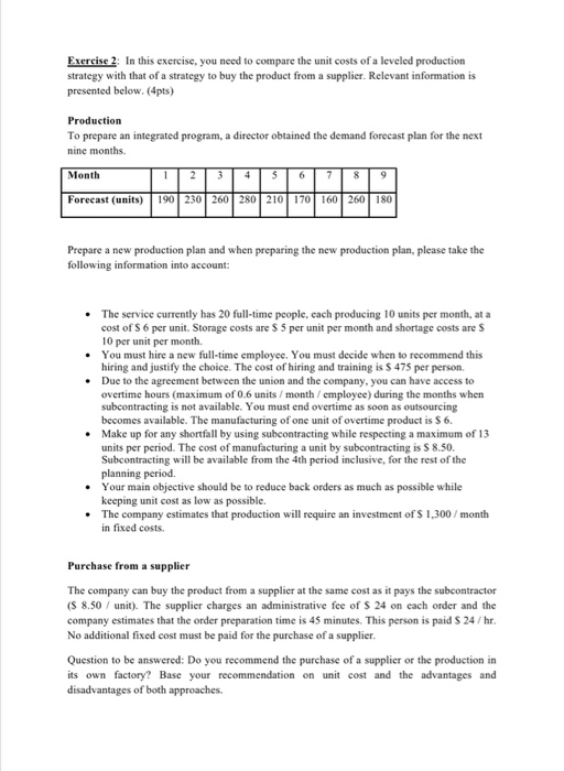  Exercise 2 In this exercise, you need to compare the unit