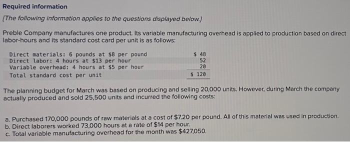 thanks so much for the help in advance :) Required information [The