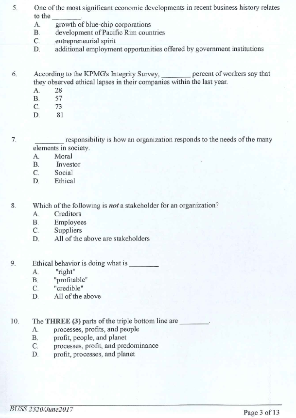 multi choices questions regarding the subject of entrepreneurship? Please answer all 50