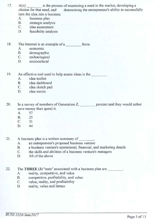 questions in this section. Answer ALL questions in the Multiple Choices Answer