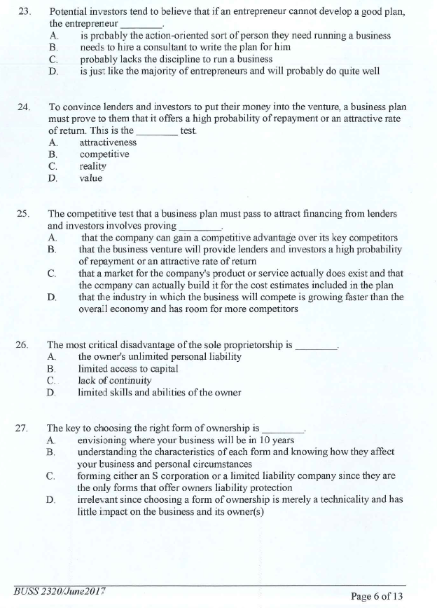 Sheet An entrepreneur is one who A. s willing to attempt to