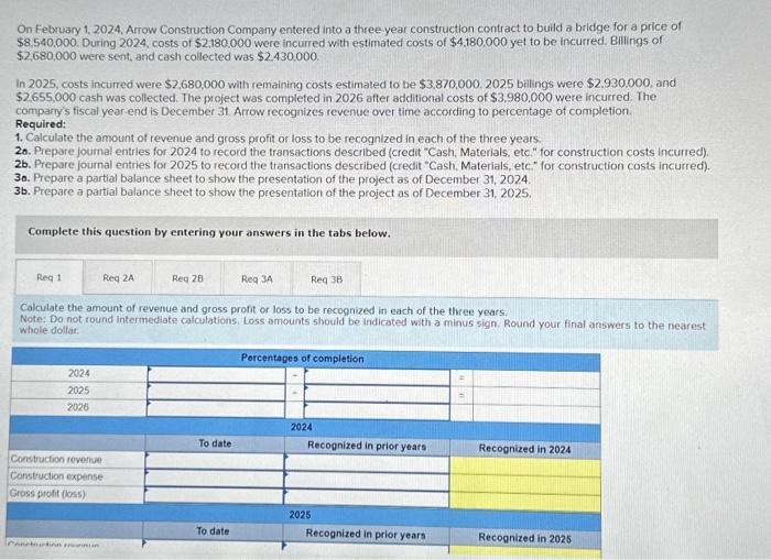  please answer all parts Complete this question by entering your answers