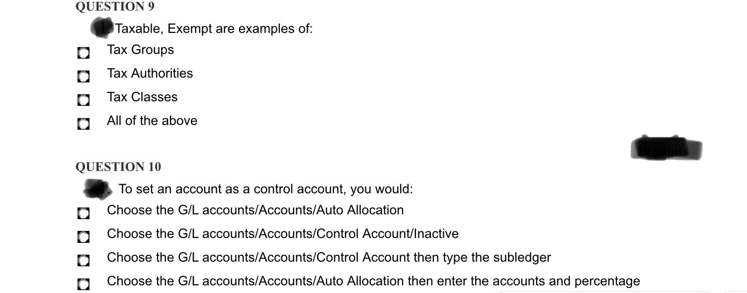 Answer just these two questions. You must be knowledgeable in the using