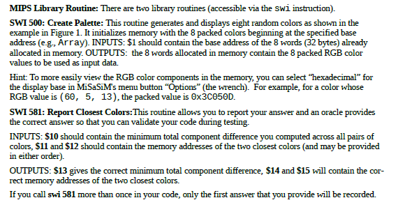 in a eight color palette. # # required output register usage: #