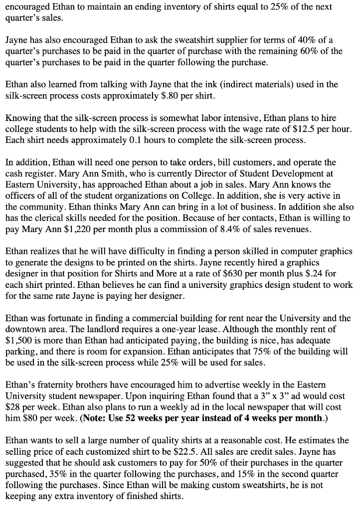 College Town, USA with a degree in business, Ethan Johnson realized that