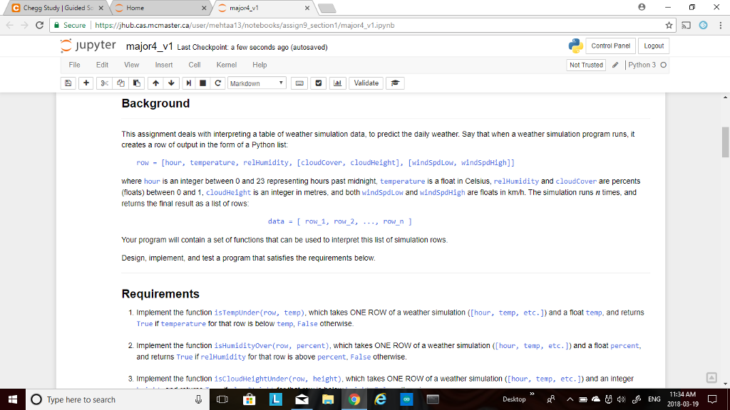 make a program in python that meets the requirements. answer design questions