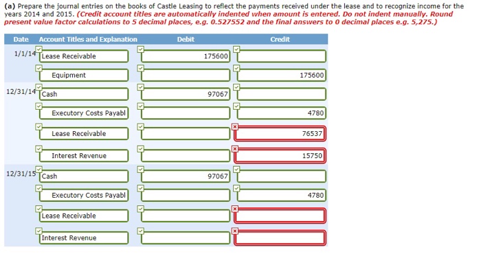 Company signs a lease agreement on January 1, 2014, to lease electronic