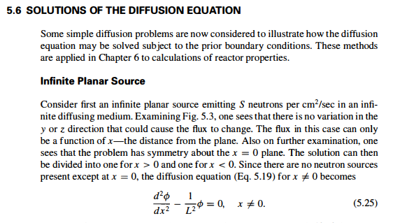 Introduction to Nuclear Engineering by John R. Lamarsh 5. An infinite diffusing