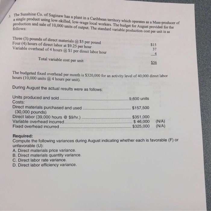 traditional costing, some manufacturing costs may be excluded from product costs. 5.