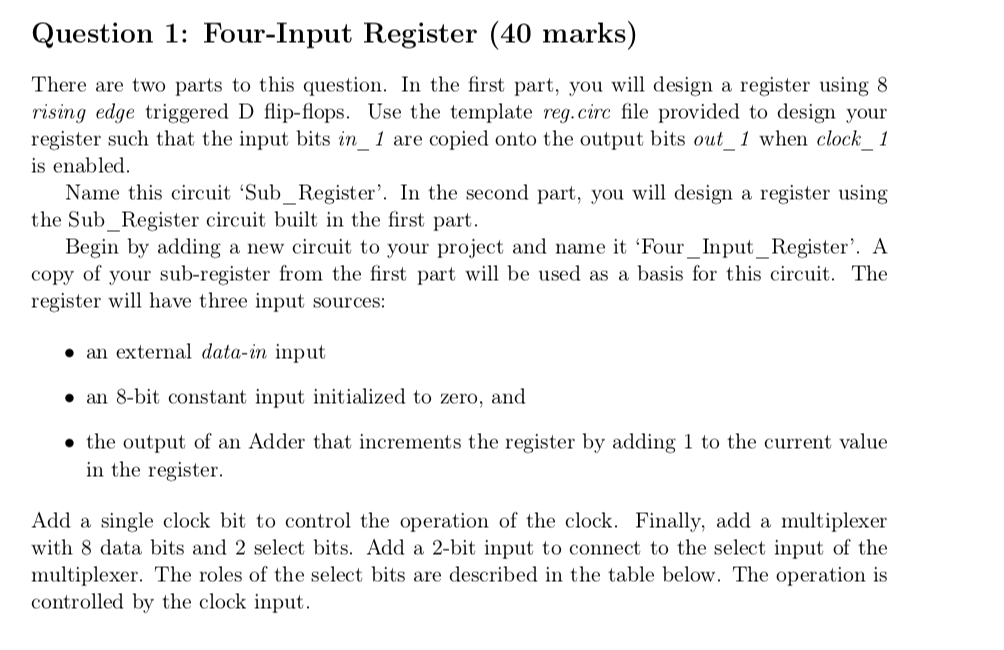 below is reg.circ : And below is the sub-register : Question