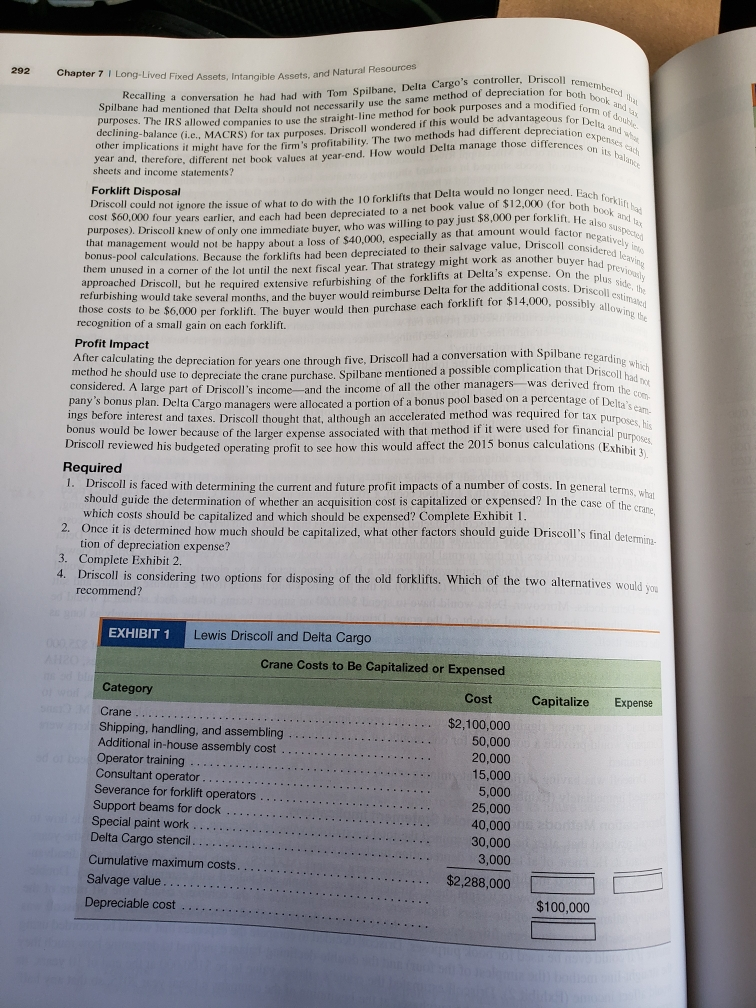 explain how you got the answer. Chapter 7 I Long-Lived Fixed Assets,
