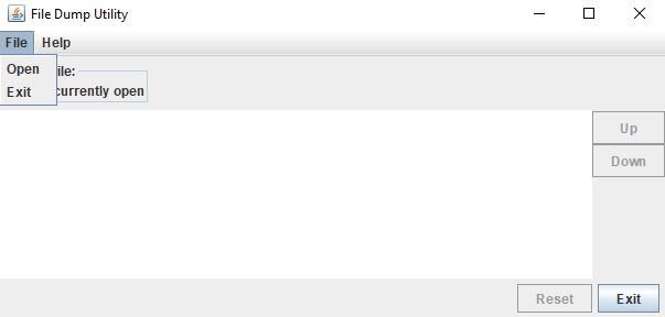 based code for the event handlers for the FileDump utility. This file