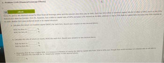  here is a more clear photo. please help 3. Problem 13.05