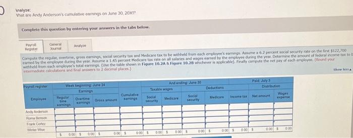 payroll register, fournalizing payroll transactions. LO 10-2, 10-3, 10-4, 10-5 City Place