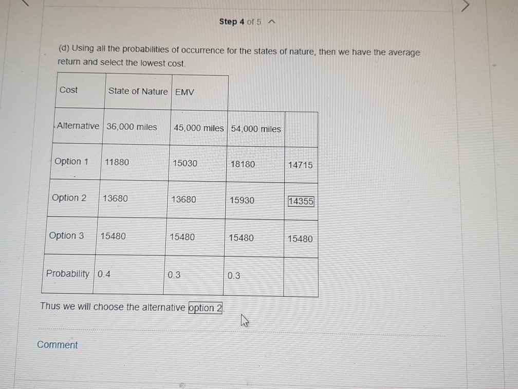 ? Thus in D we have to do the following But in