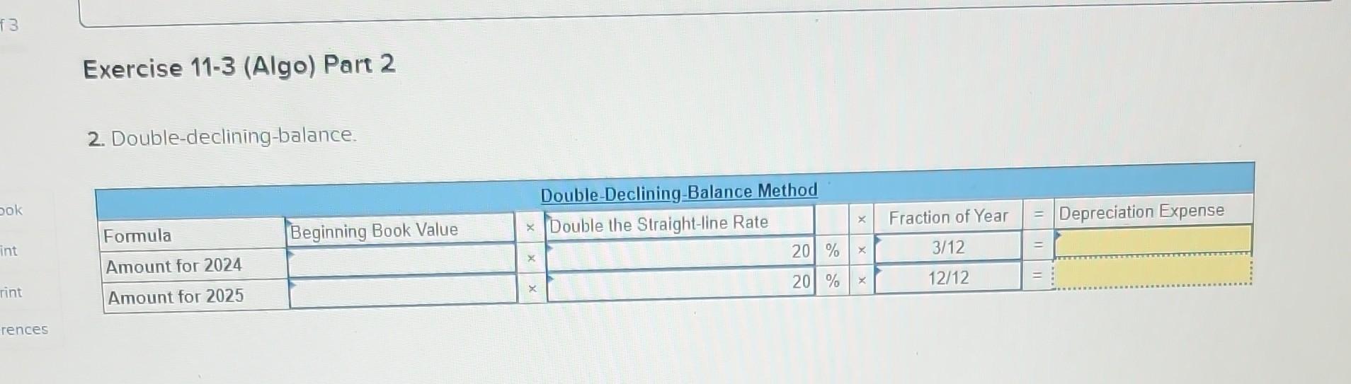 following information applies to the questions displayed below.] On October 1, 2024,