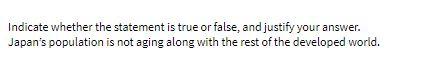 Indicate whether the statement is true or false, and justify your