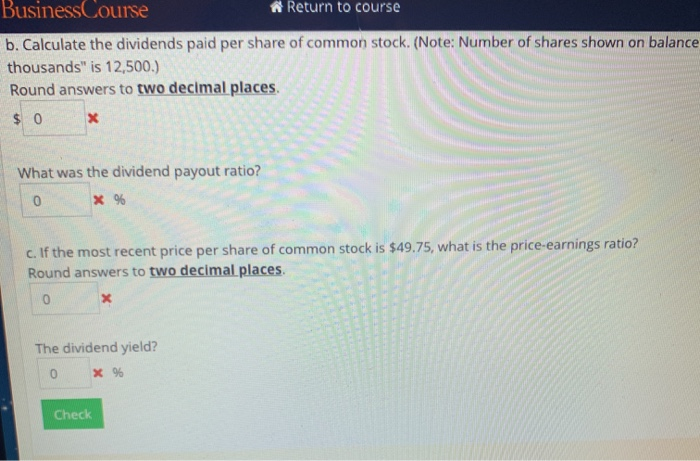 per Share) Sales revenue $978,000 Cost of goods sold 648,000 Net income