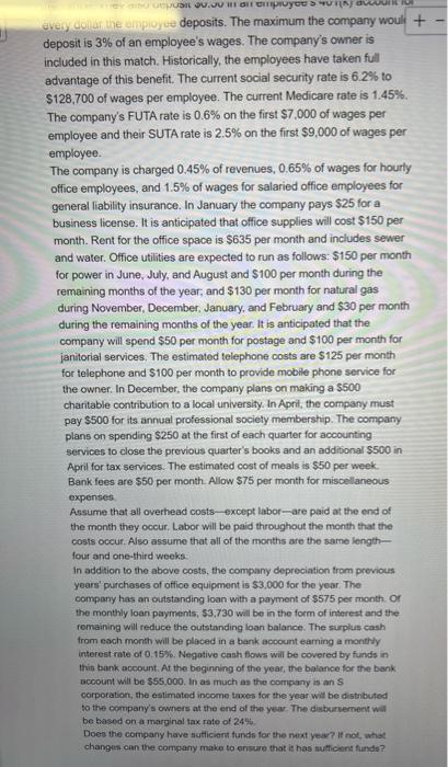 year and will continue into next year. The estimated bill to the