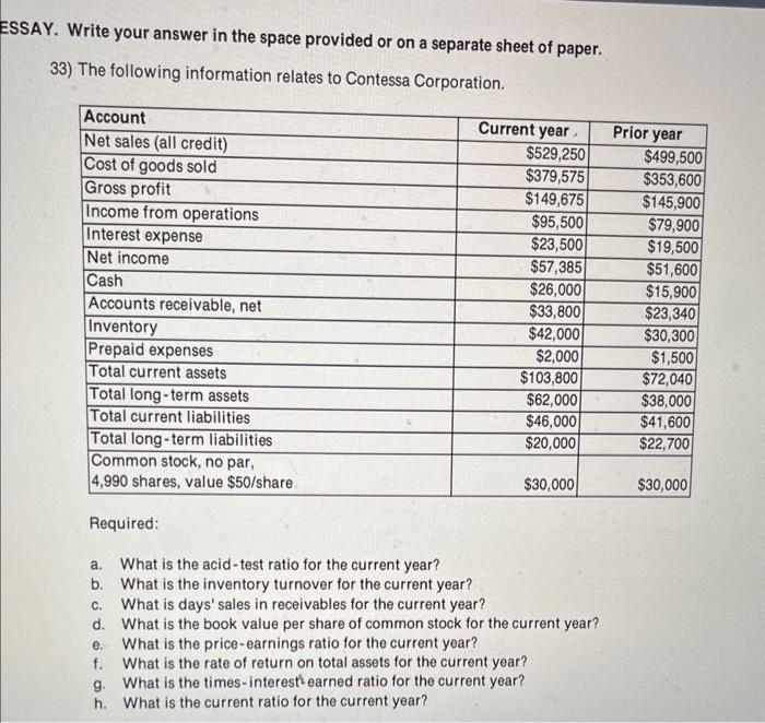  SAY. Write your answer in the space provided or on a