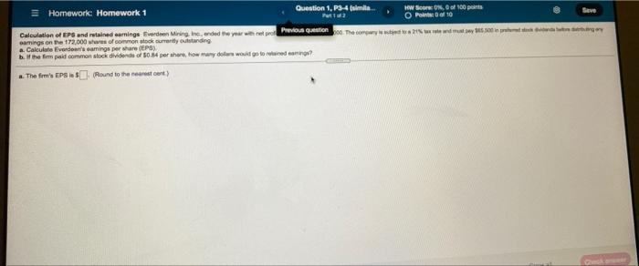  = Homework: Homework 1 Question 1, P3-4 simila... HW Score of