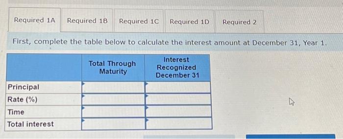 amounts. (Do not round intermediate calculations.) Use those calculated values to prepare