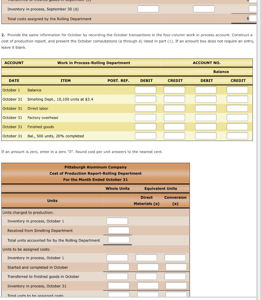 costs of manufacturing rolled aluminum, which consists of the smelting and rolling