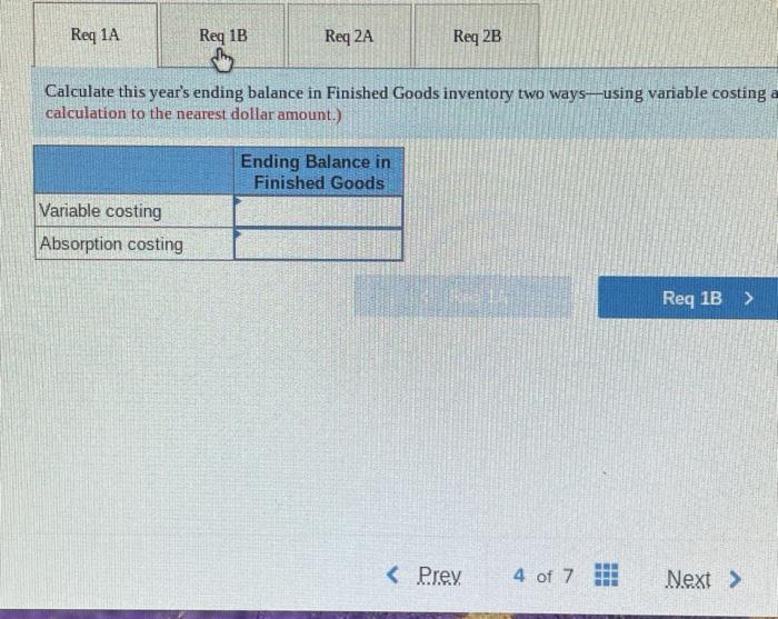 Variable selling and administrative expenses Fixed costs per year: Fixed manufacturing overhead