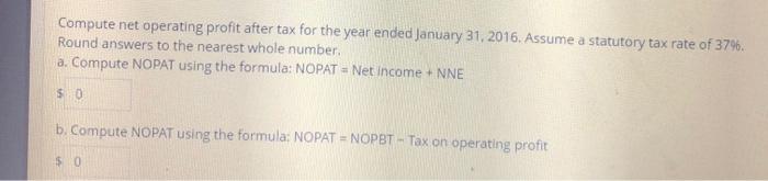 for Home Depot follows. $ millions Jan. 31, 2016 Feb. 01, 2015