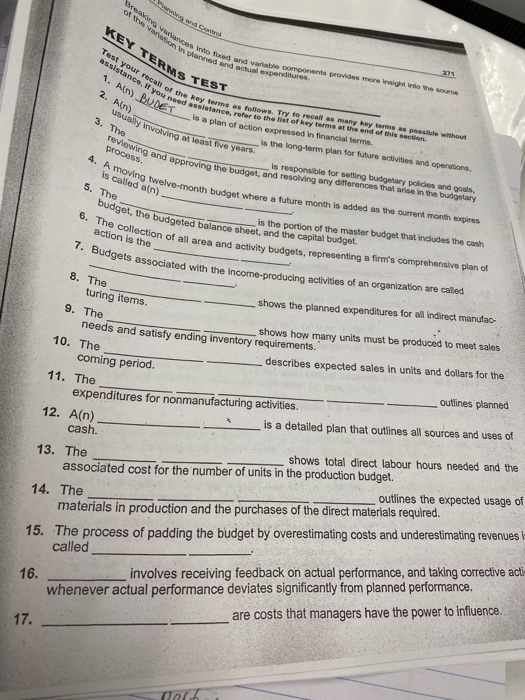  Breve than ot try to KEY TERMS TED on into food