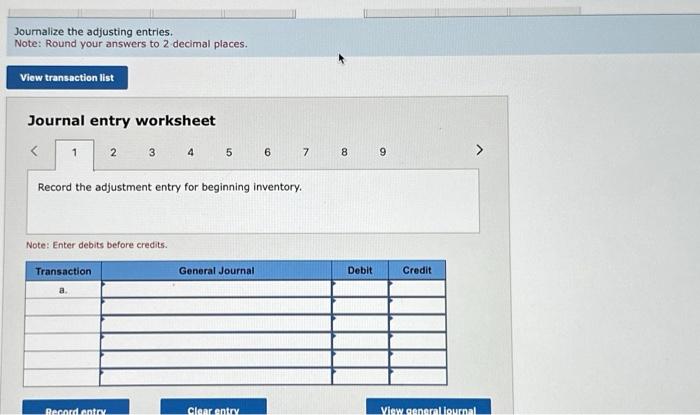 - Insurance Expense - Depreciation Expense-Equipment - Uncollectible Accounts Expense Required: 1.