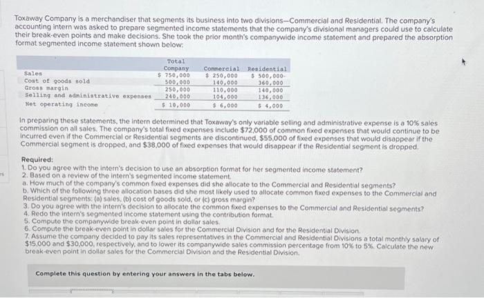 please answer all parts Complete this question by entering your answers in