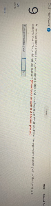  Ch 2 - Homework Saved Help Save & Ex 9 A