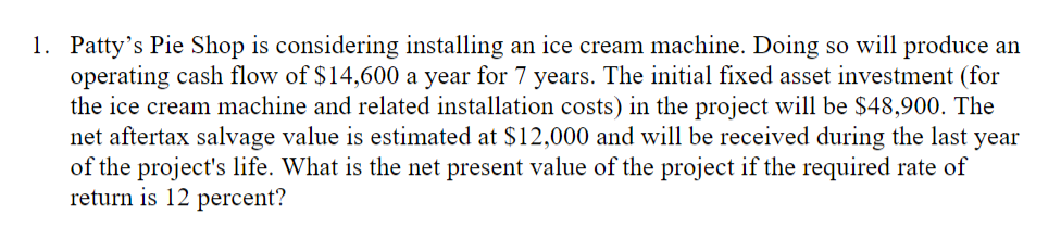  Please include the formula being used for the problem as well