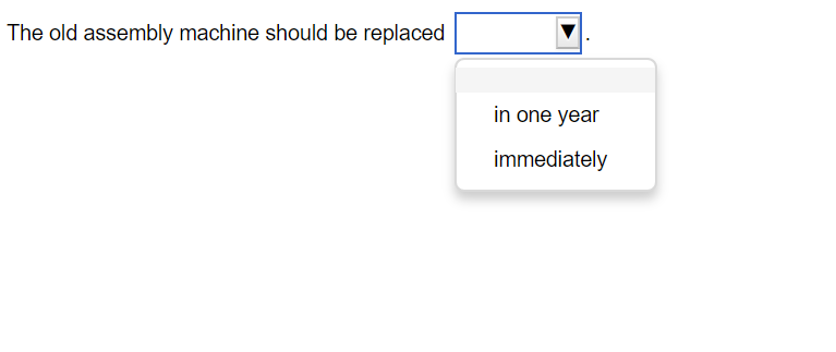 for $27,000 and replaced by a newer model having a purchase price